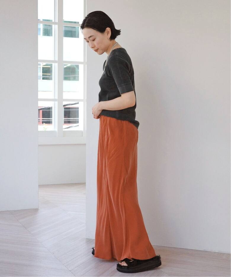 追加 フィブリルキュプラスカート（ロング・マキシ丈スカート）｜AP 