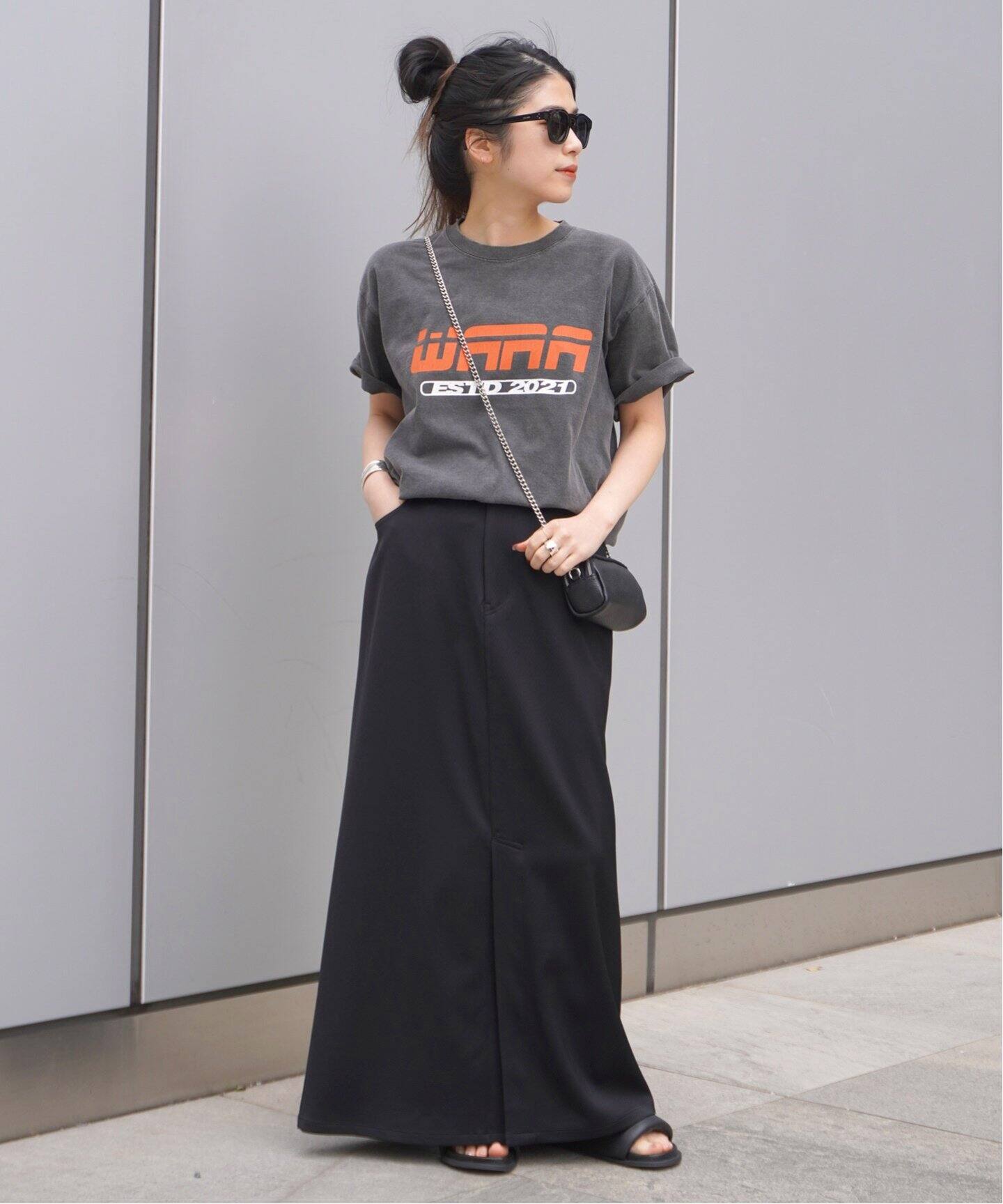 ブライトストレッチスカート（ロング・マキシ丈スカート）｜AP STUDIO  