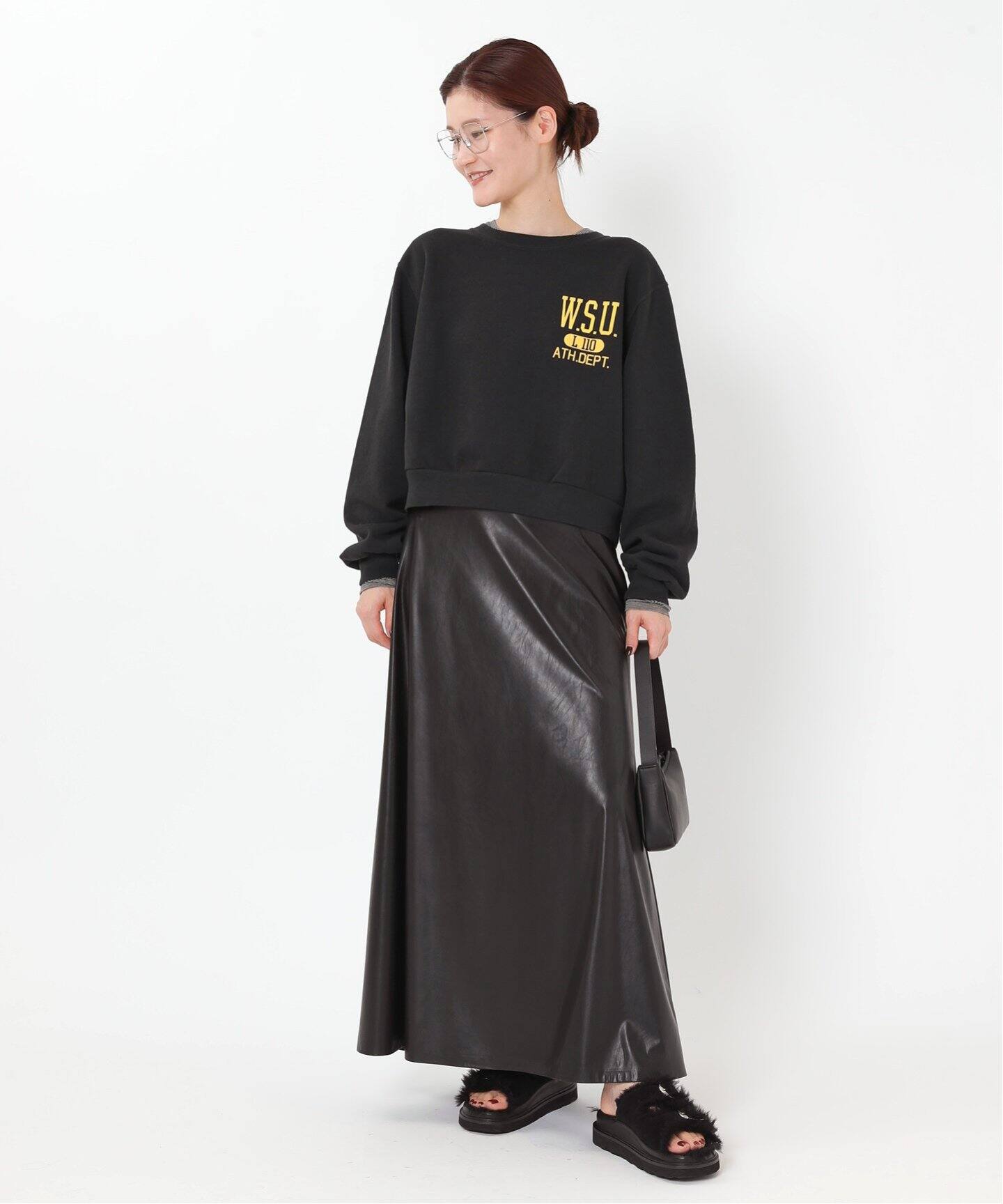 フェイクレザースカート（ロング・マキシ丈スカート）｜AP STUDIO 