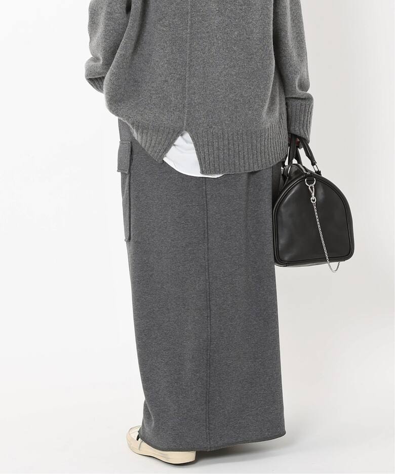 ウォームスウェットカーゴスカート（ロング・マキシ丈スカート）｜AP  