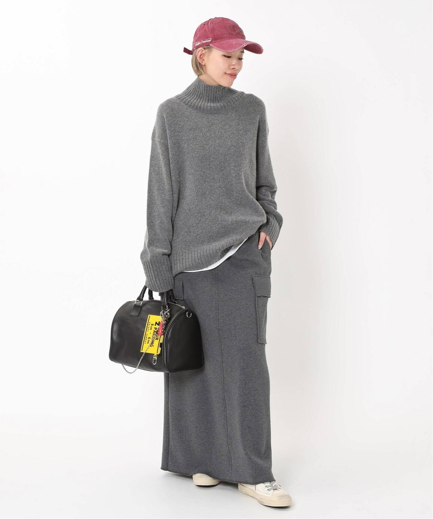 ウォームスウェットカーゴスカート（ロング・マキシ丈スカート）｜AP  