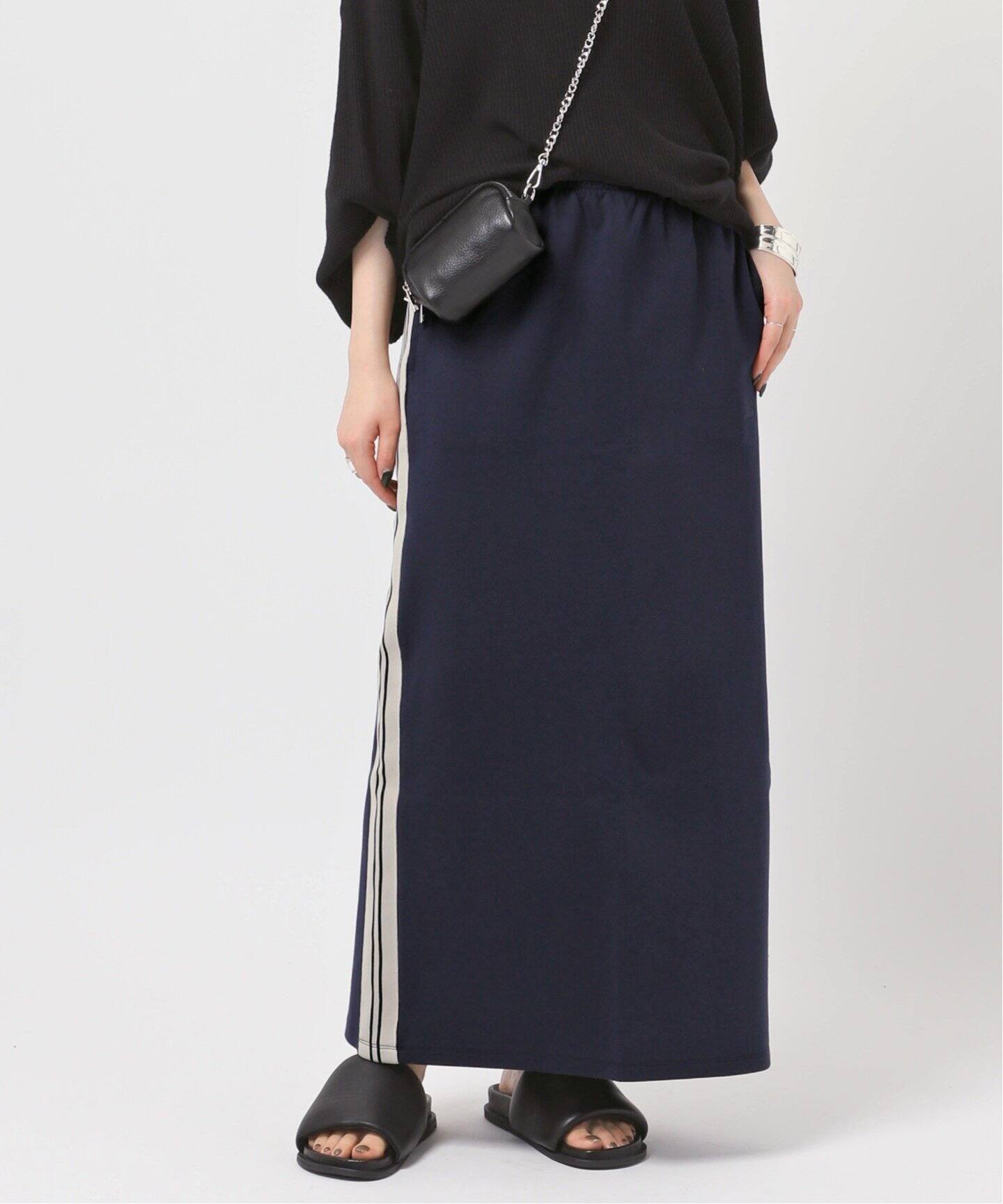 RUSSELL ATHLETIC】別注ジャージーラインスカート（ロング・マキシ丈  