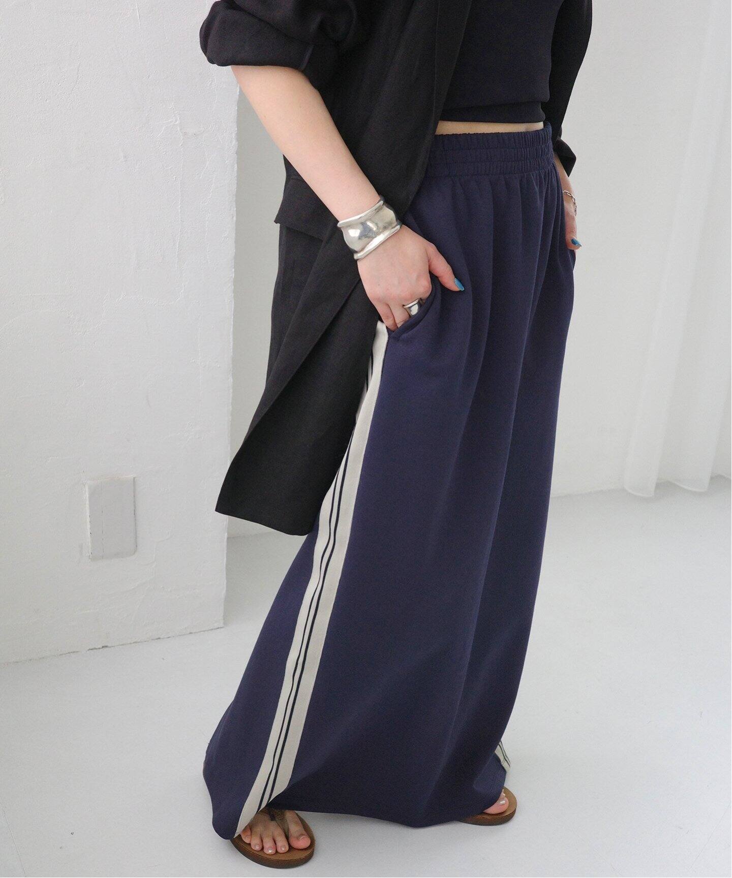 RUSSELL ATHLETIC】別注ジャージーラインスカート（ロング・マキシ丈  