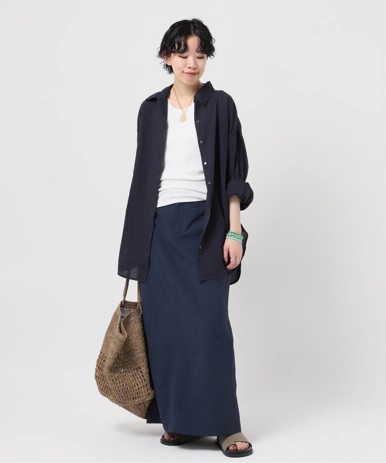 AMERICANA/アメリカーナ】別注タフタスカート（ロング・マキシ丈  