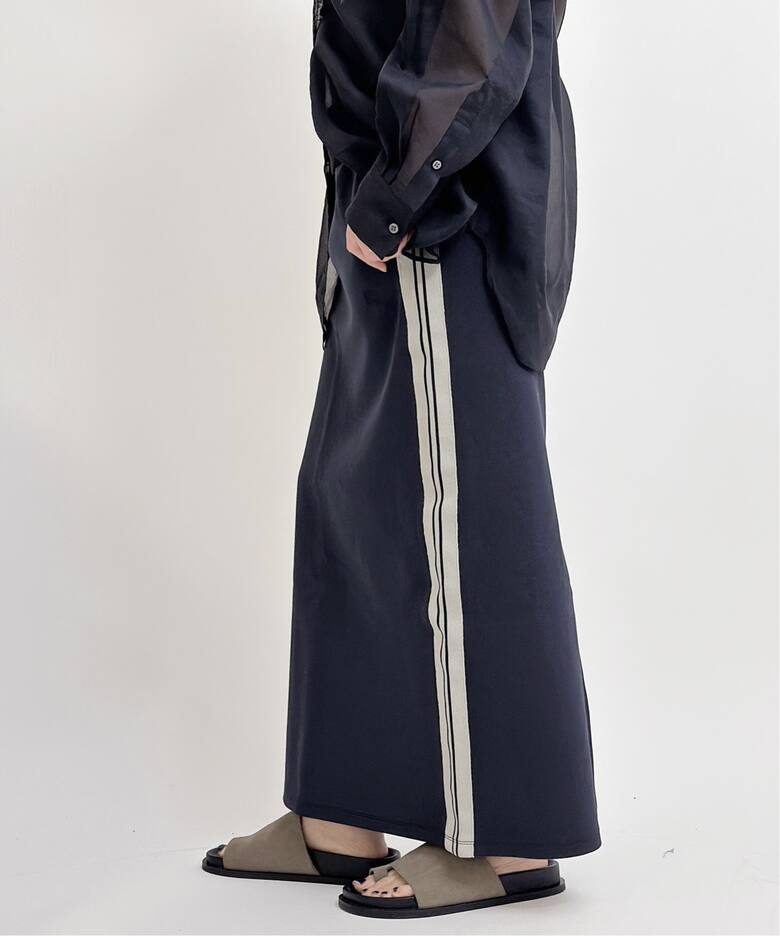 RUSSELL ATHLETIC】別注ジャージーラインスカート（ロング・マキシ丈  