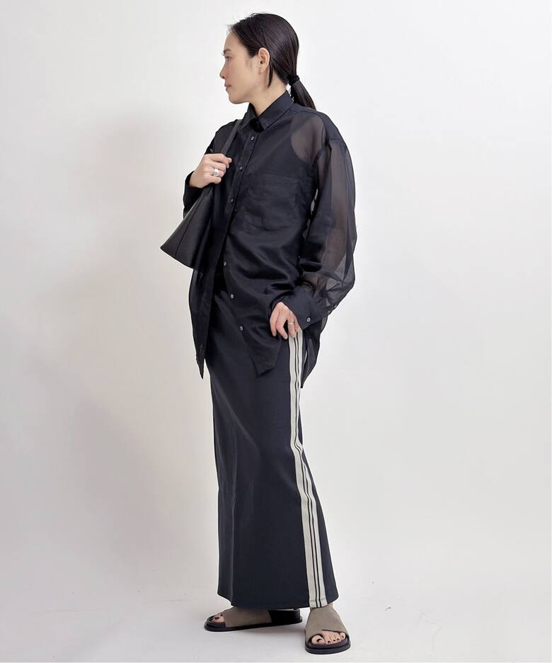 RUSSELL ATHLETIC】別注ジャージーラインスカート（ロング・マキシ丈  