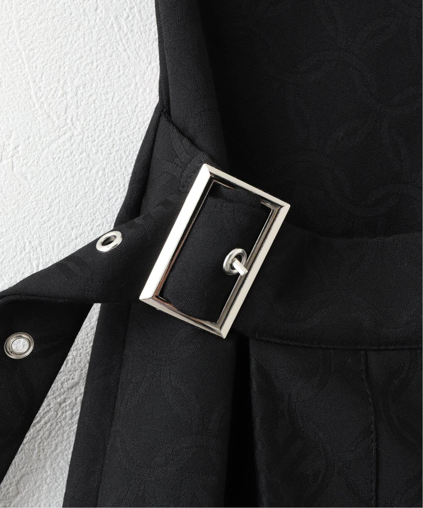 Charles jeffrey lover boy プリーツミニラップスカート黒 Charles jeffrey lover boy プリーツミニラップスカート黒