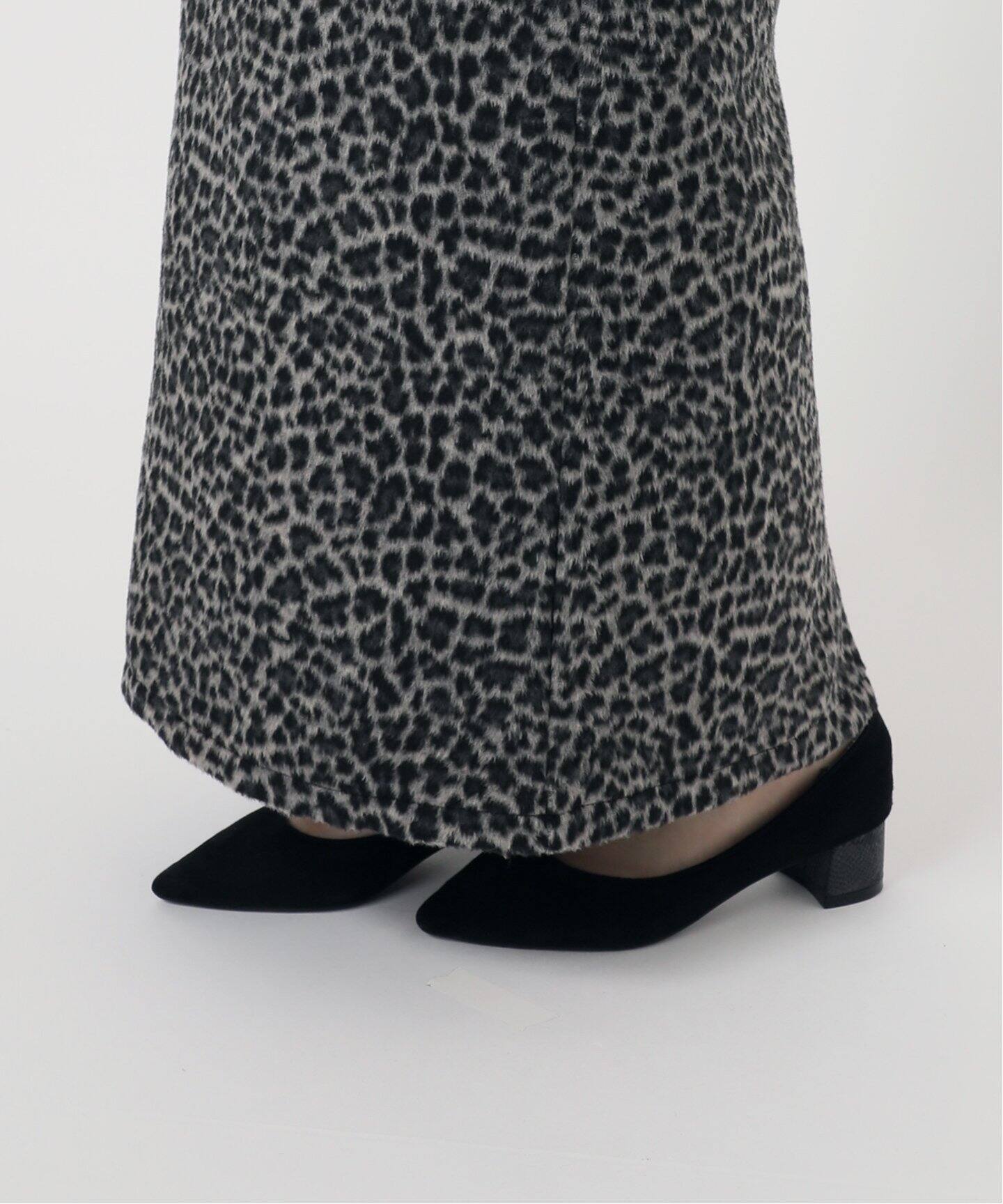 シャギーレオパードスカート（ロング・マキシ丈スカート）｜B.C STOCK  