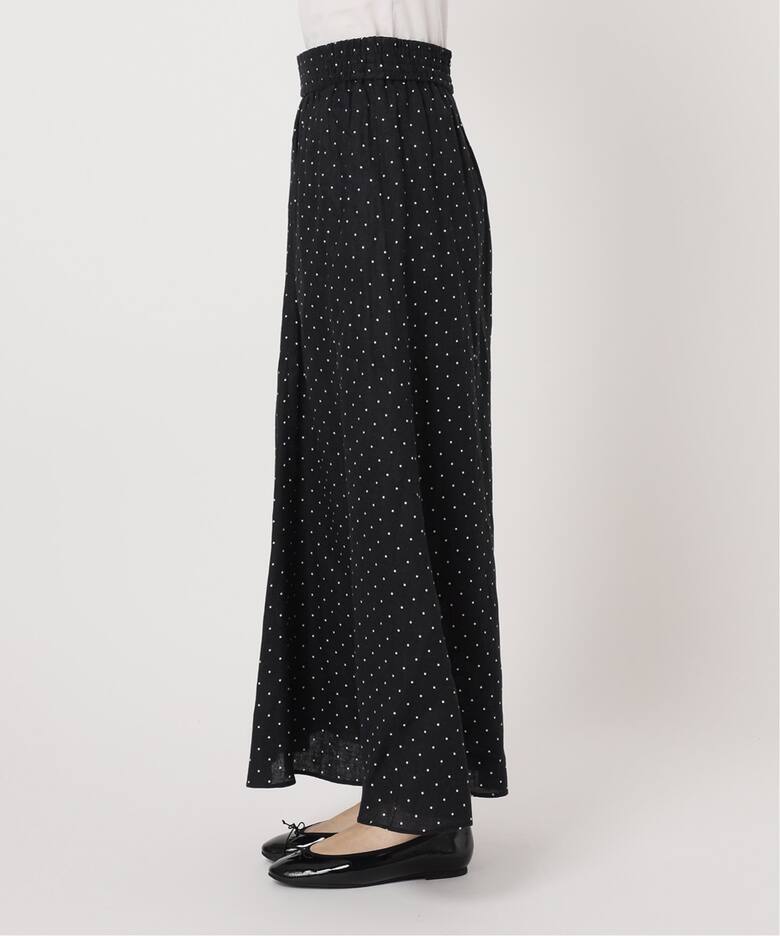 追加》フレンチリネンギャザースカート（ロング・マキシ丈スカート  