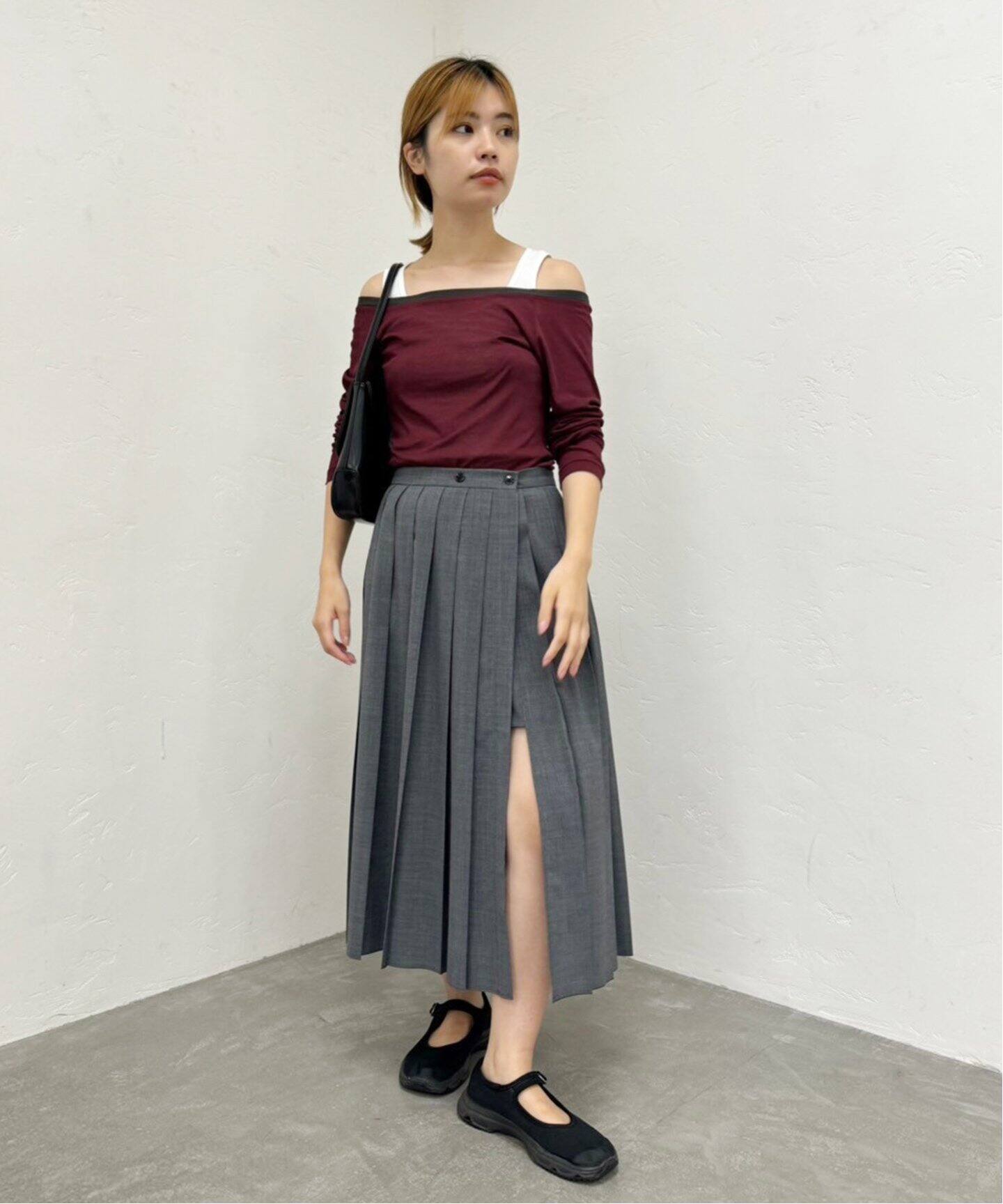 フレックスウール ラッププリーツスカート（その他スカート）｜EDIT  