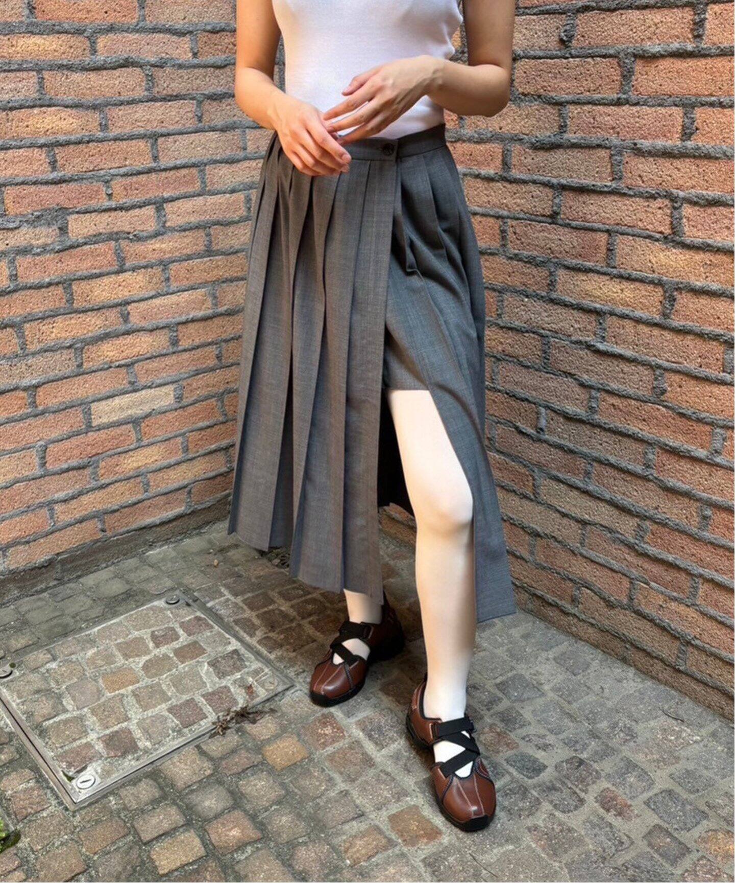 フレックスウール ラッププリーツスカート（その他スカート）｜EDIT  