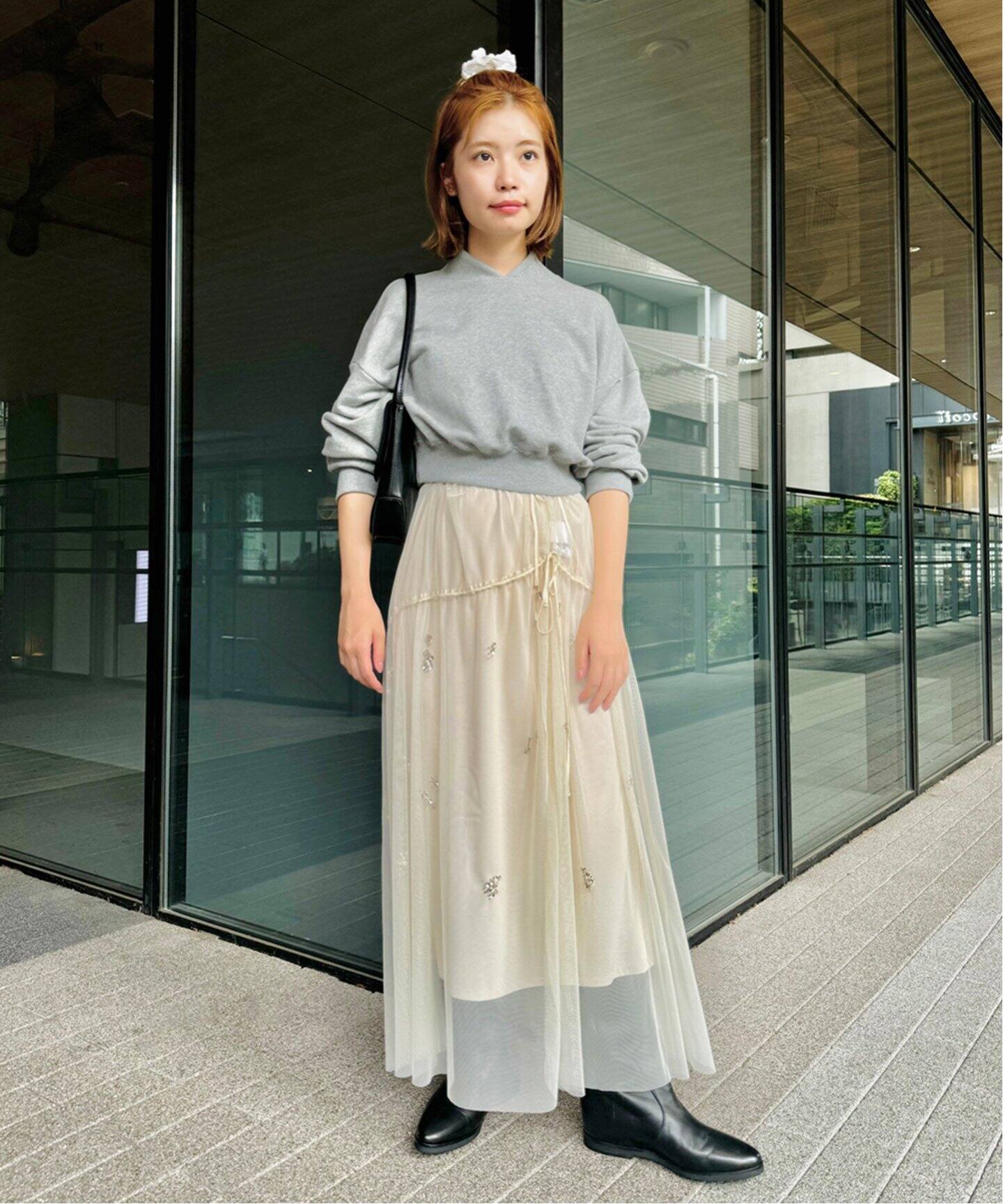 ロングスカート EDIT.FOR LULU EDIT.FOR LULU エディットールル サテン  