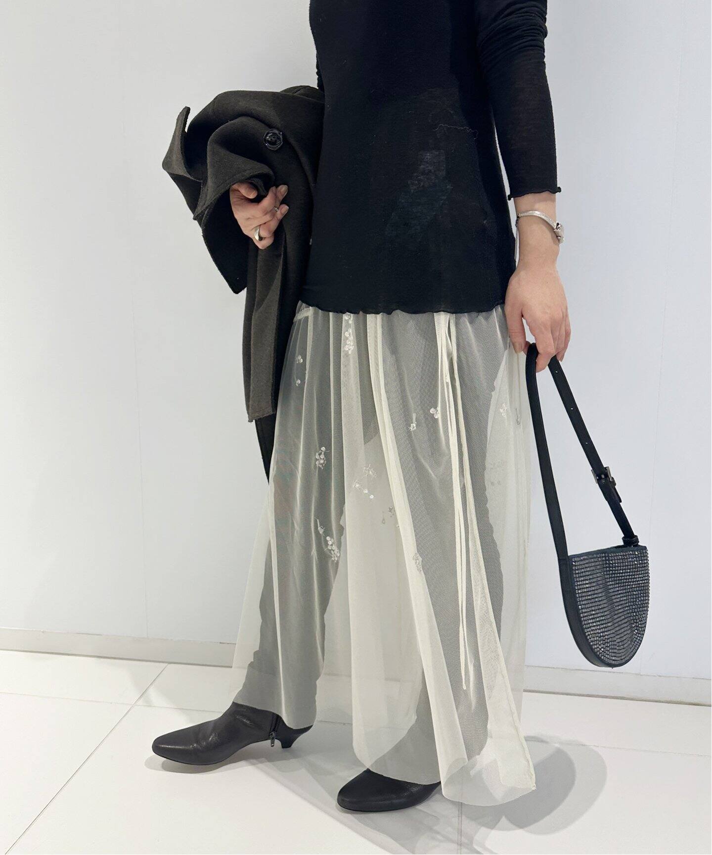 EDIT. FOR LULU⭐︎ビーズチュールスカート⭐︎edit forlulu 