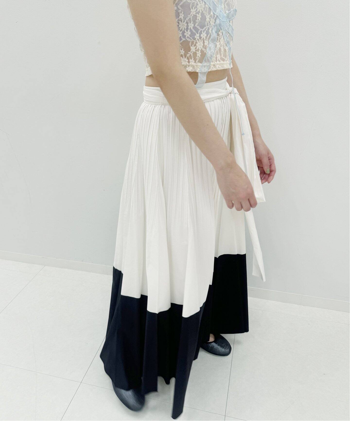 ランダムプリーツ スカート（ロング・マキシ丈スカート）｜EDIT.FOR  