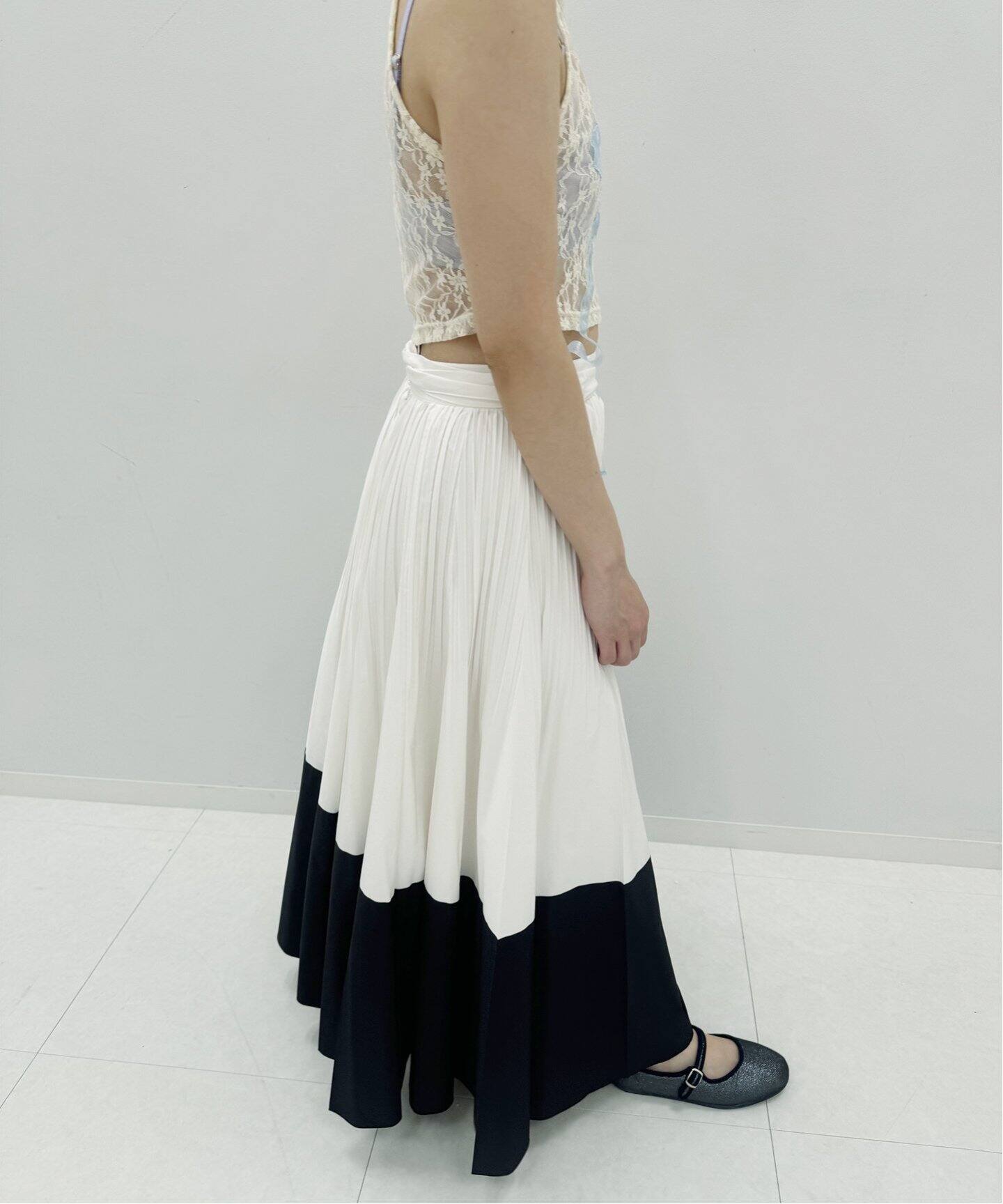 ランダムプリーツ スカート（ロング・マキシ丈スカート）｜EDIT.FOR  