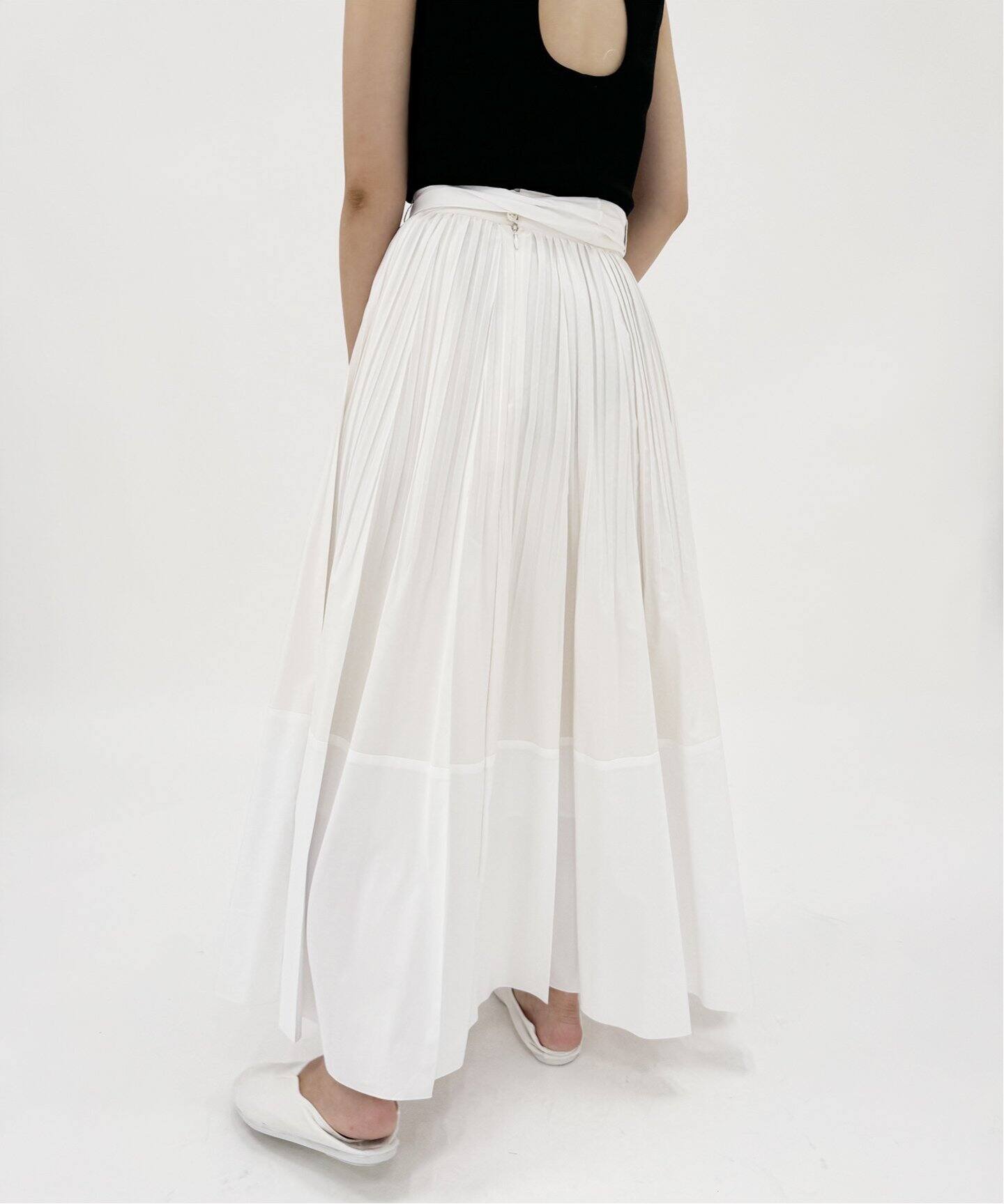 ランダムプリーツ スカート（ロング・マキシ丈スカート）｜EDIT.FOR  