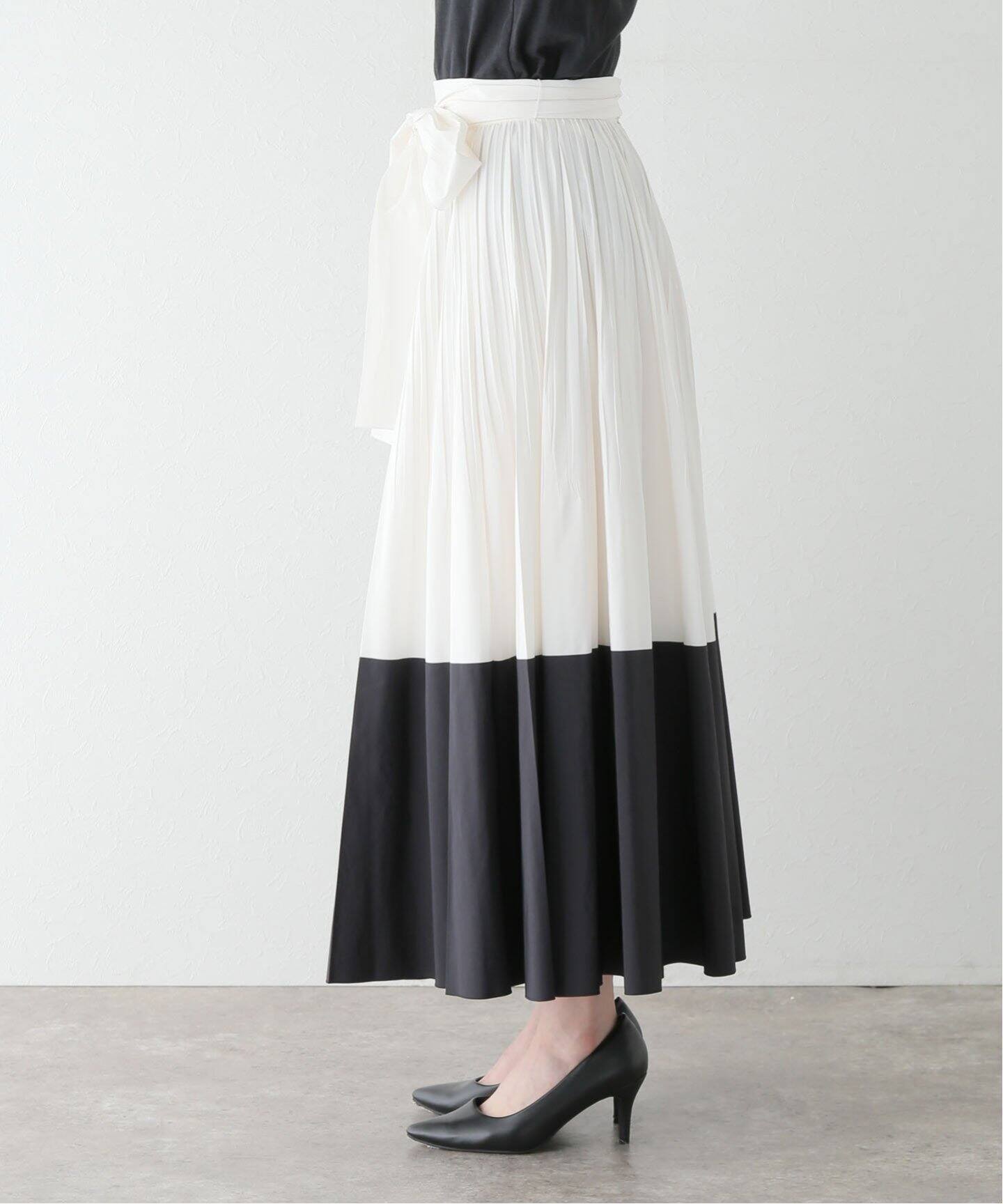 ランダムプリーツ スカート（ロング・マキシ丈スカート）｜EDIT.FOR  