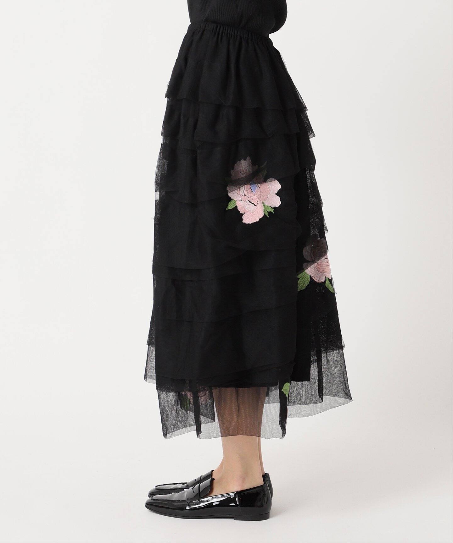 CAROLINE HU/キャロライン フウ】TULLE PLEATRD SKIRT（その他スカート 