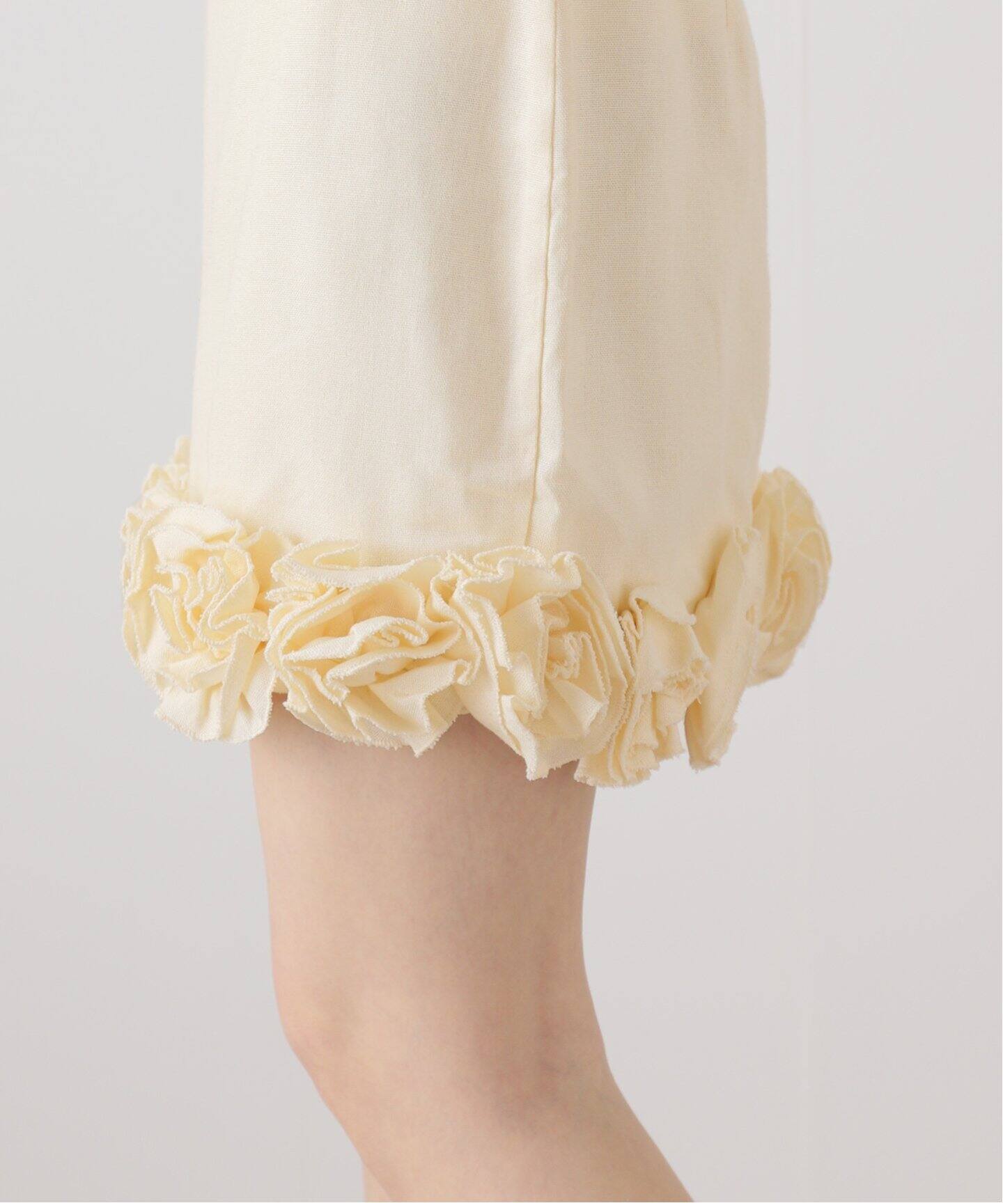 Tach clothing/タッチ クロージング】ローズリネンミニスカート（ミニ  