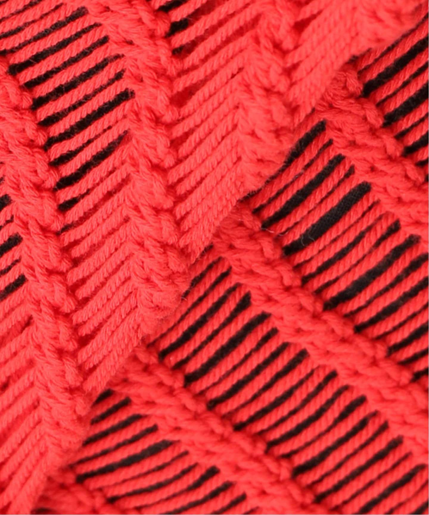 ZULU&ZEPHYR / ズールーアンドゼファー CROCHET TOP 赤 ZULU&ZEPHYR / ズールーアンドゼファー CROCHET TOP 赤