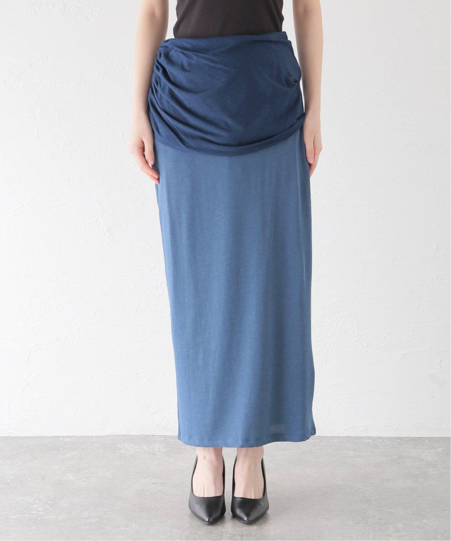VERSO/ヴェルソ】Double-Layered Shirring Skirt（その他スカート 