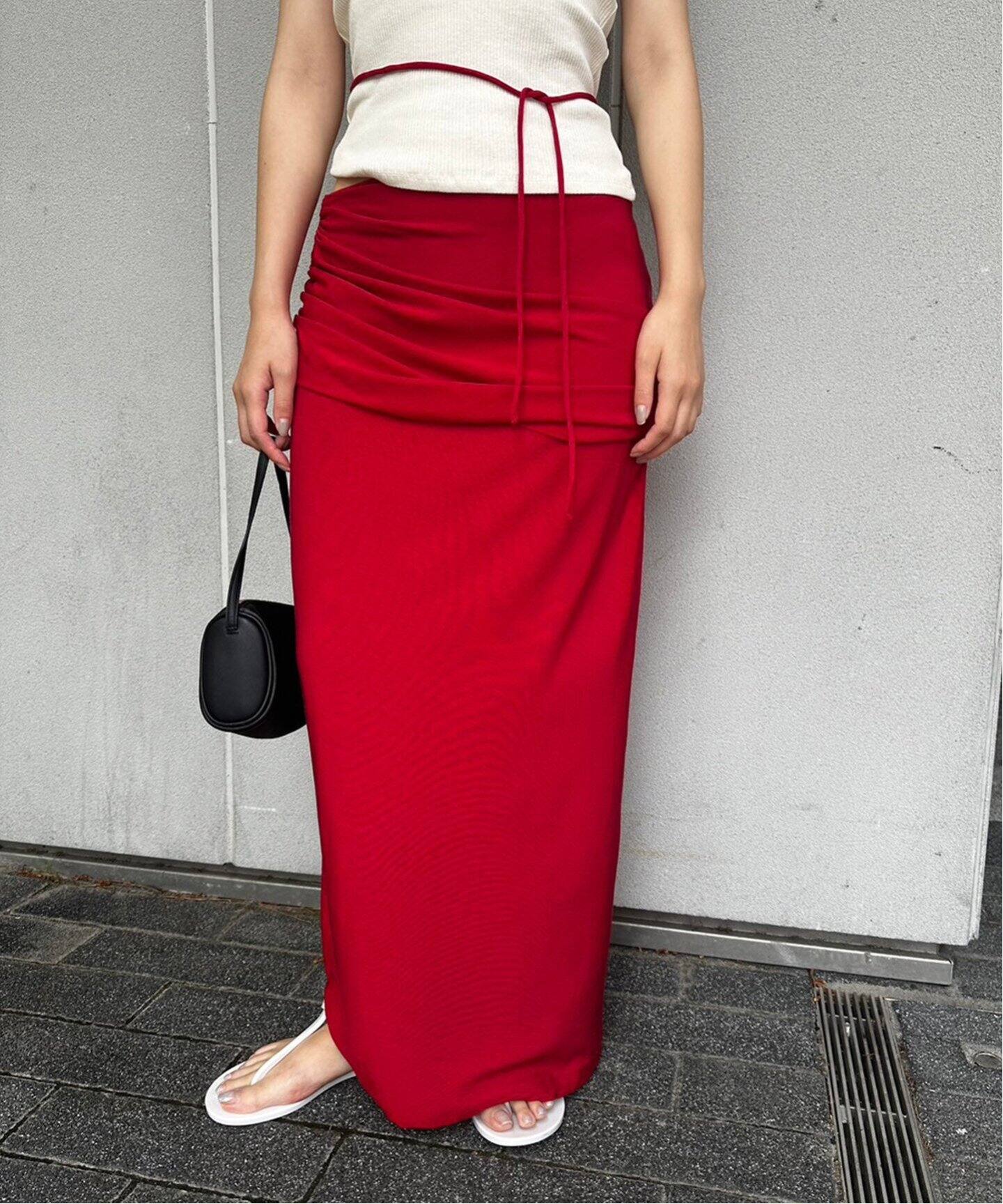 VERSO/ヴェルソ】Double-Layered Shirring Skirt（その他スカート 