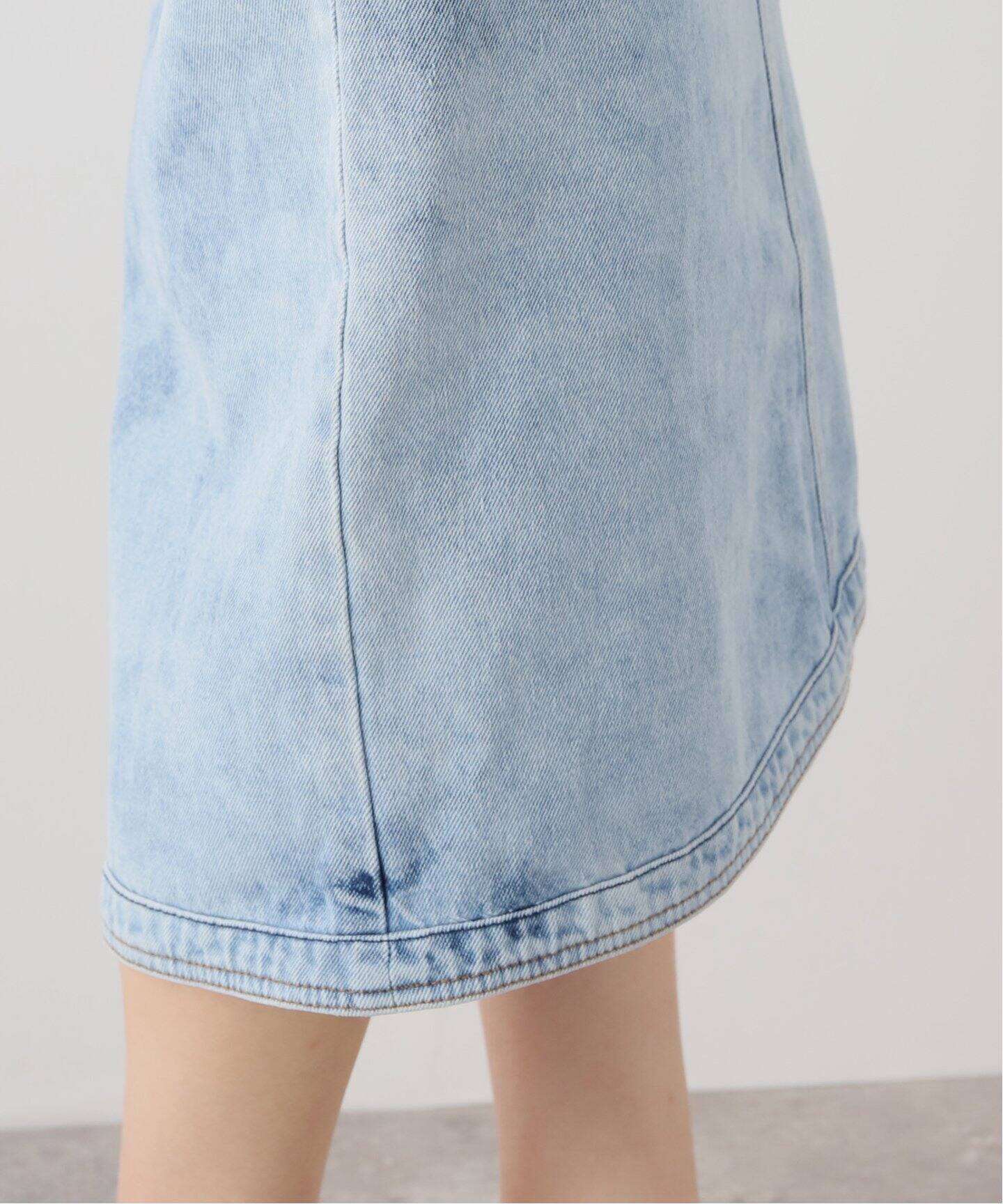 KIMHEKIM/キムヘキム】ASYMMETRIC DENIM MIDI SKIRT（デニムスカート  