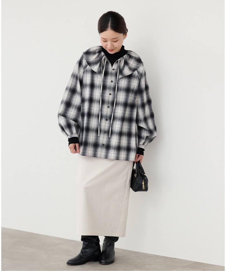 モールスキンストレッチタイトスカート（ロング・マキシ丈スカート  