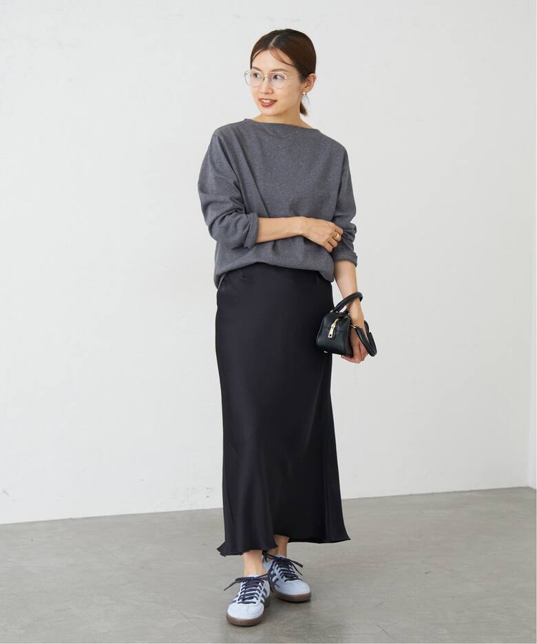 イエナ ギンガムカットソーマーメイドスカート ブラック 38 泳ぎ 