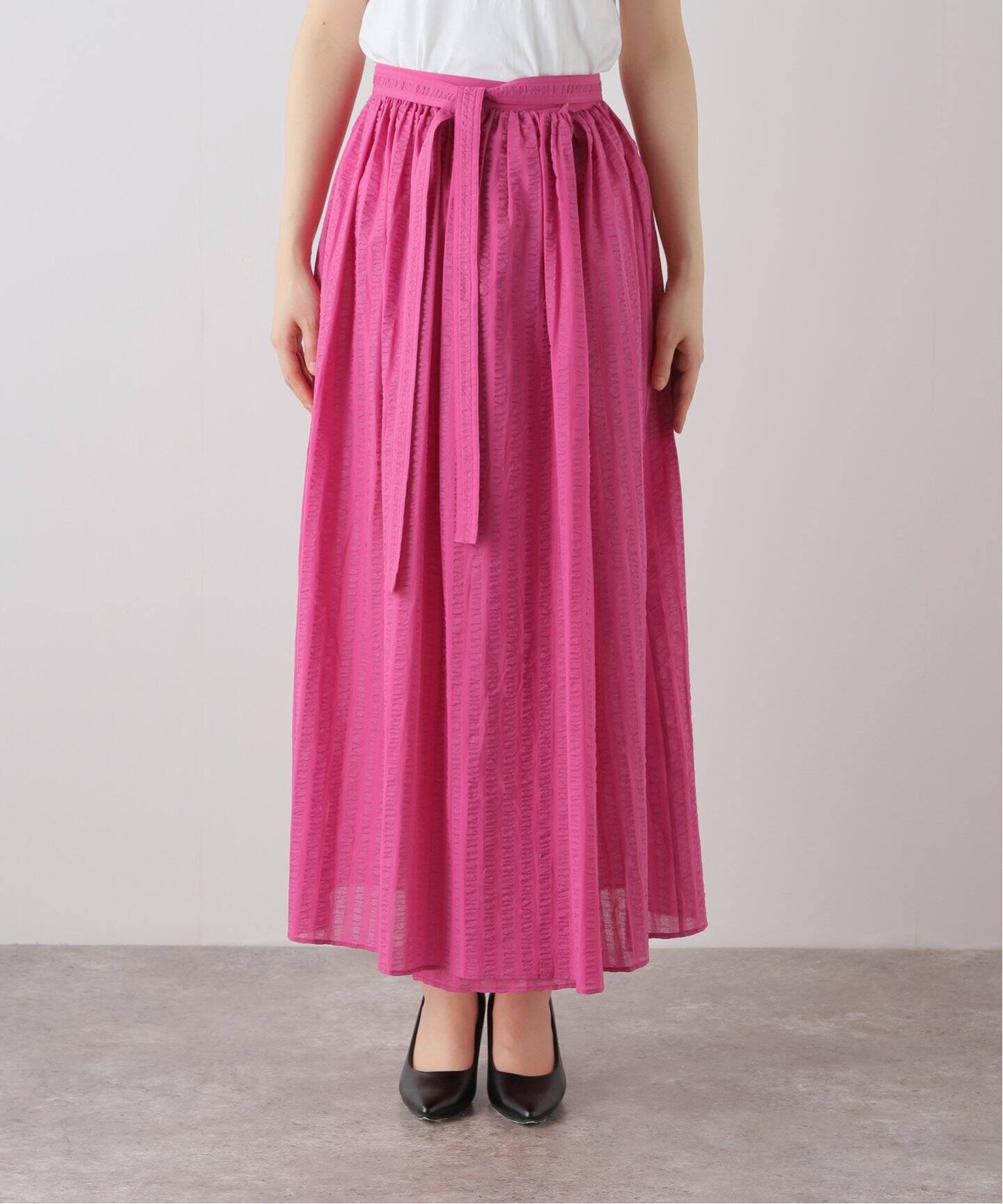 サッカー巻きスカート（ロング・マキシ丈スカート）｜IENA（イエナ）の  