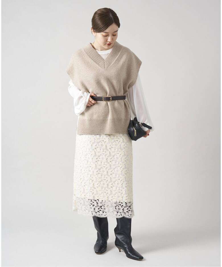 Fluffy Wool レーススカート（ロング・マキシ丈スカート）｜IENA 