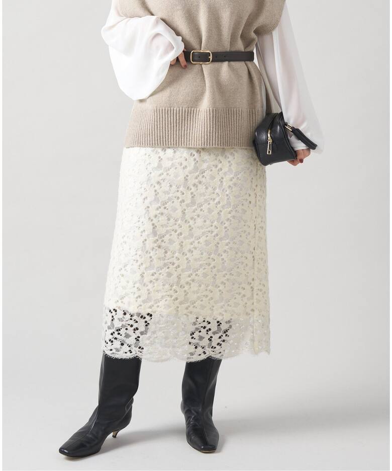 Fluffy Wool レーススカート（ロング・マキシ丈スカート）｜IENA  