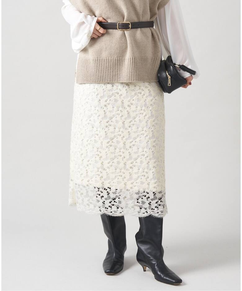 Fluffy Wool レーススカート（ロング・マキシ丈スカート）｜IENA  
