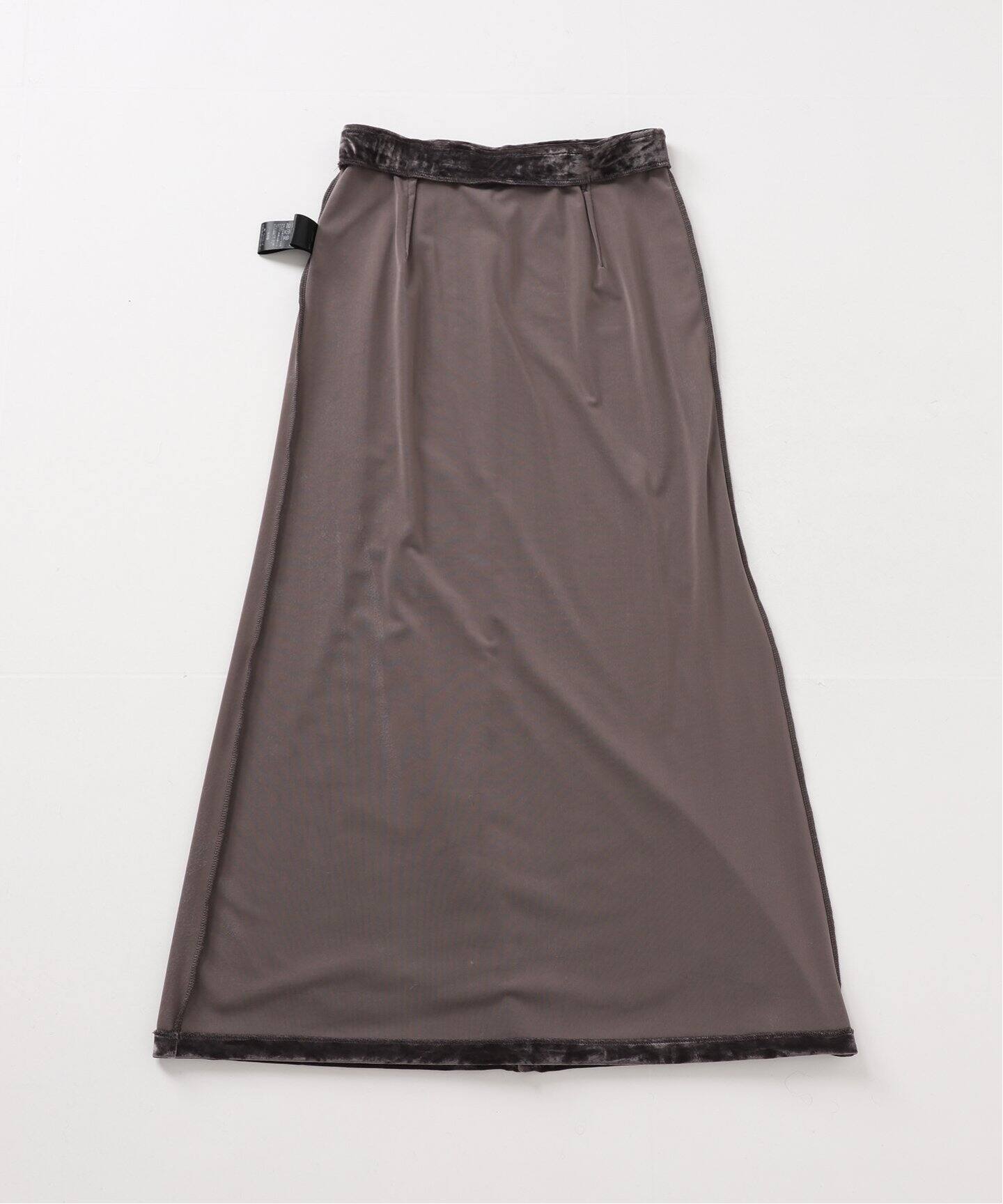 IENA / 24AW/ベロア マーメイドスカート/38/ポリエステル/GRY/24-060-900-2030-4-0// ベロア マーメイドスカート（ロング・マキシ丈スカート）｜IENA