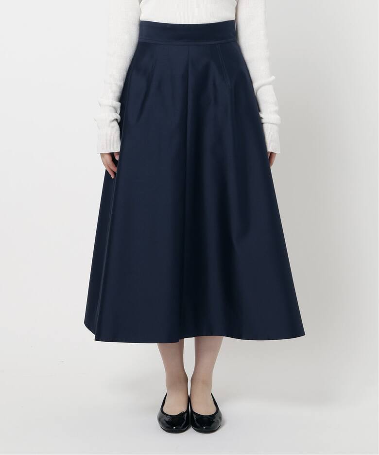 ＆NAVYポリエステルシルクフレアスカート（ロング・マキシ丈スカート  