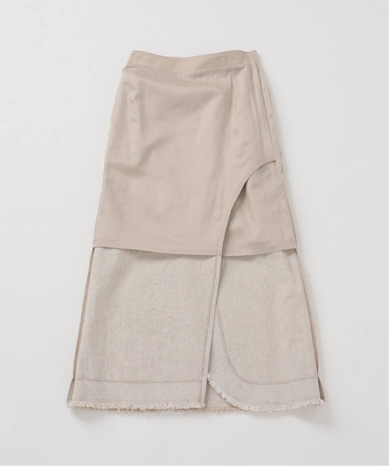 ヘビーコットンリネンスカート（ロング・マキシ丈スカート）｜IENA  