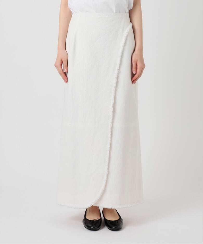 ヘビーコットンリネンスカート（ロング・マキシ丈スカート）｜IENA  