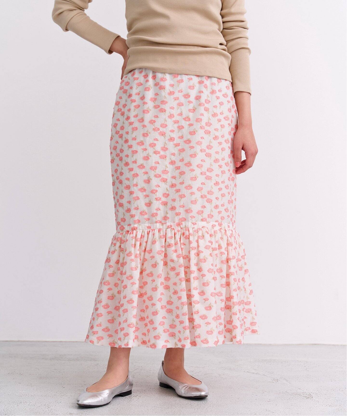 カットジャガードスカート（ロング・マキシ丈スカート）｜IENA（イエナ  