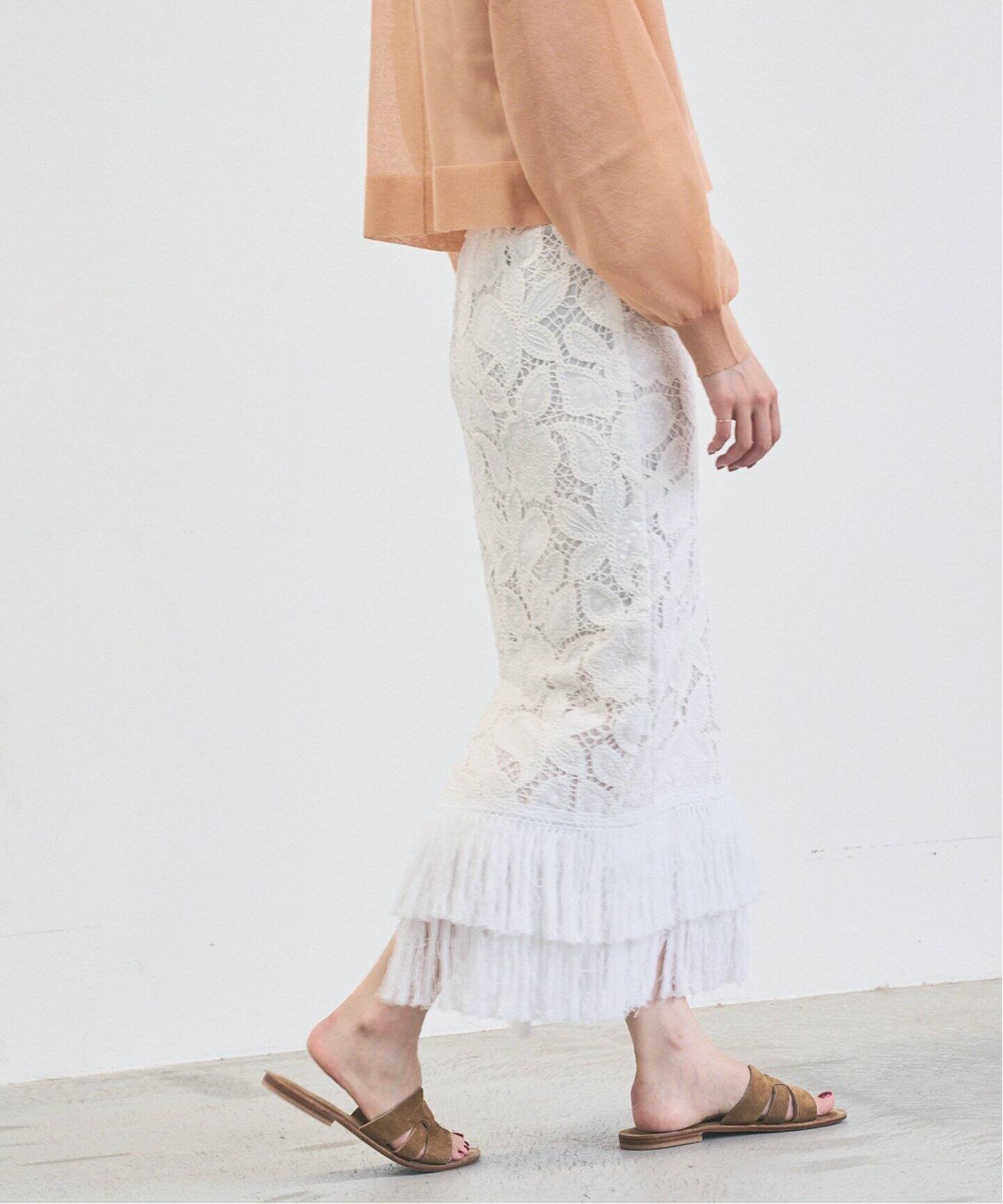 レースデザインスカート（ロング・マキシ丈スカート）｜IENA（イエナ  