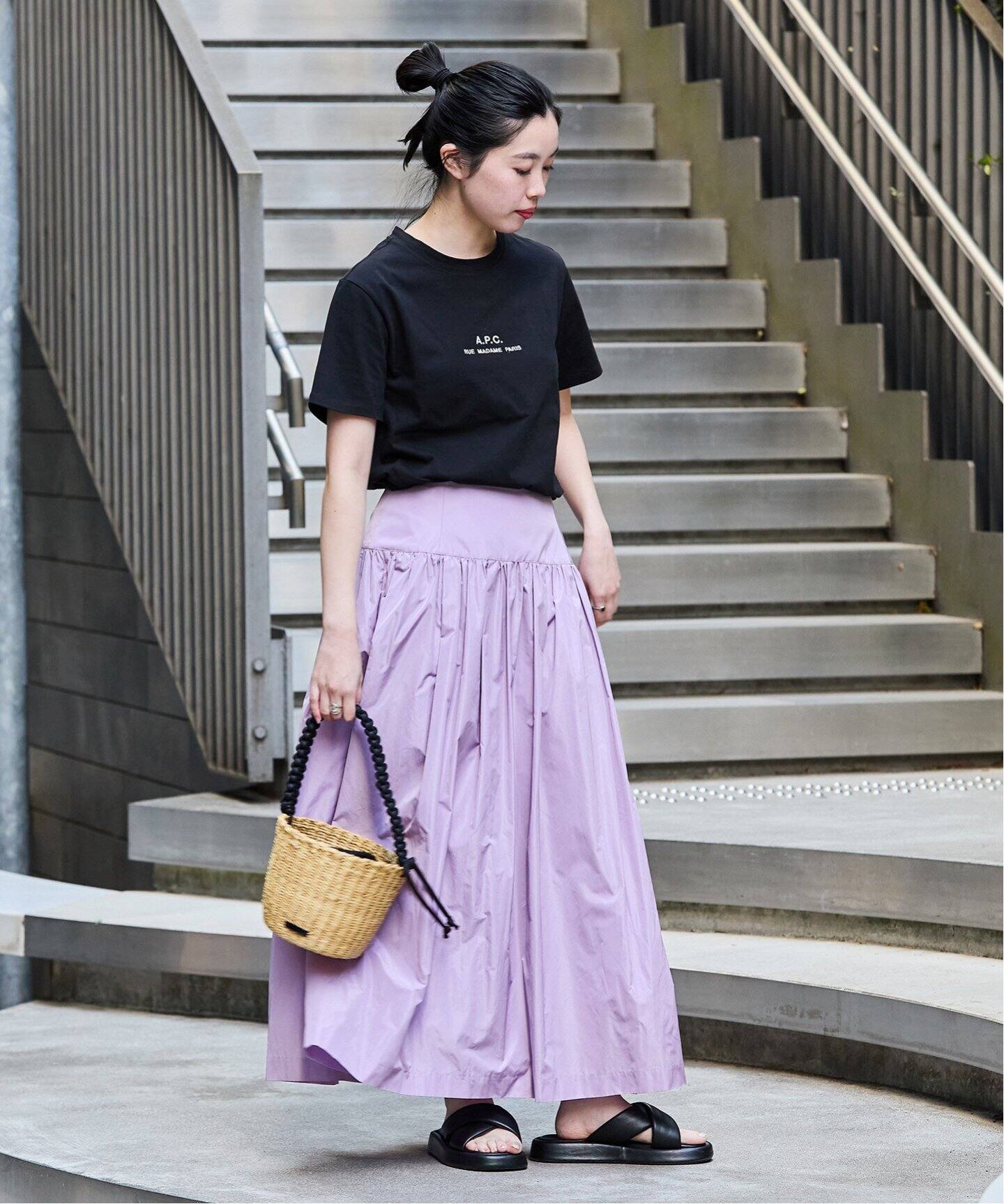 追加》タフタギャザースカート（ロング・マキシ丈スカート）｜IENA  