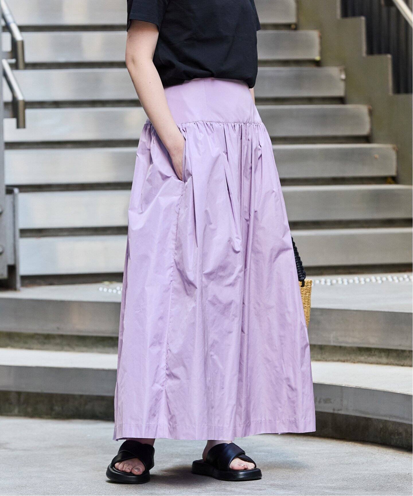 追加》タフタギャザースカート（ロング・マキシ丈スカート）｜IENA  