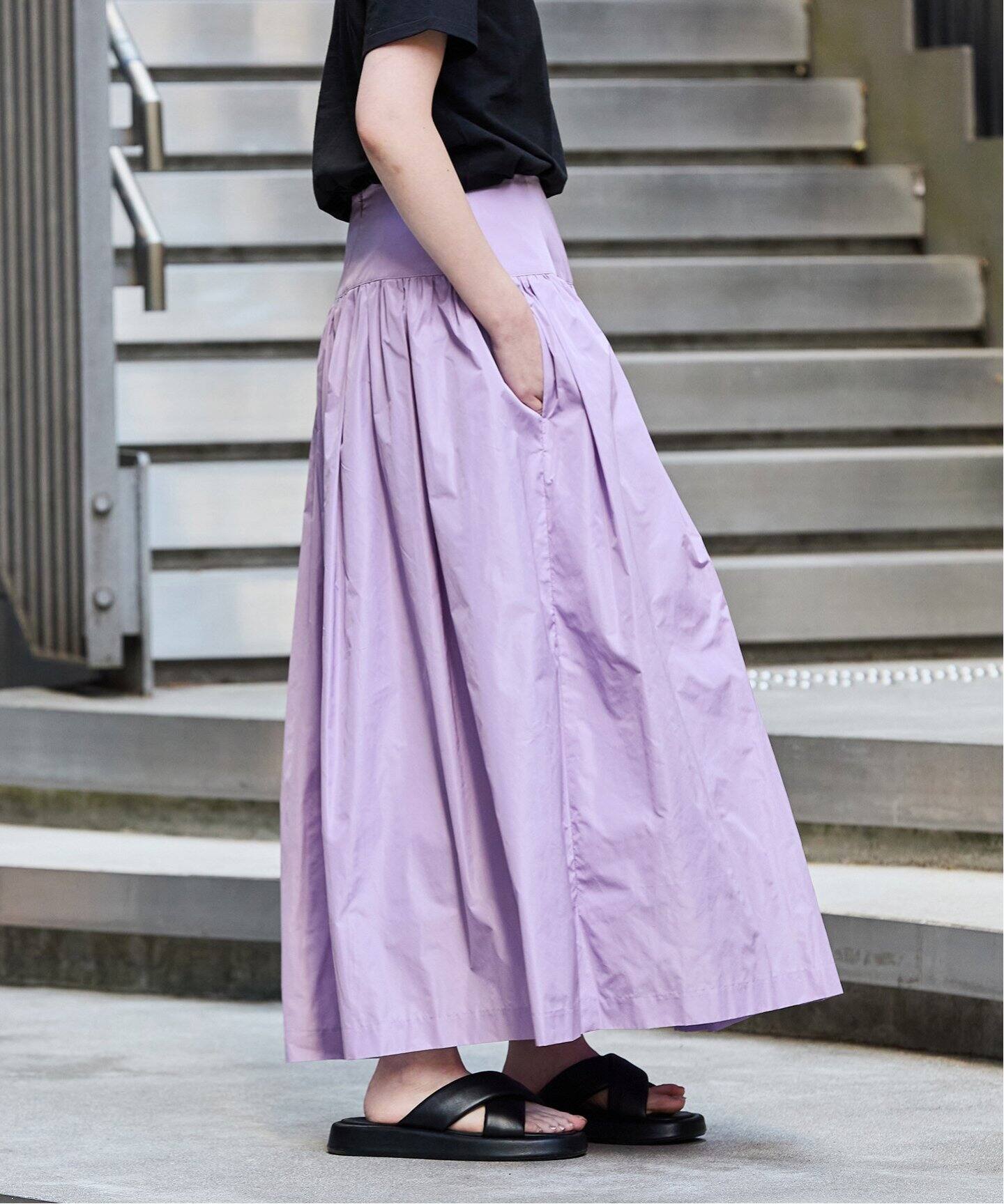 追加》タフタギャザースカート（ロング・マキシ丈スカート）｜IENA  