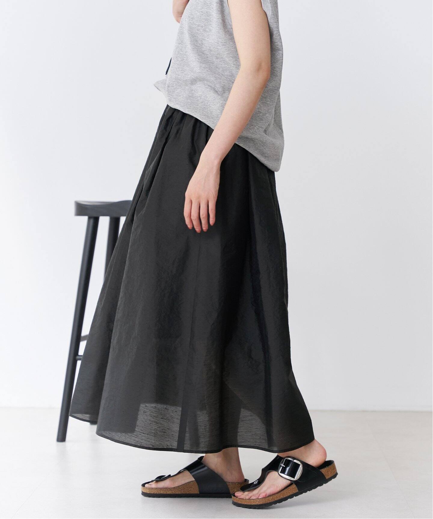 etique シアーシャンタンスカート（ロング・マキシ丈スカート）｜IENA  