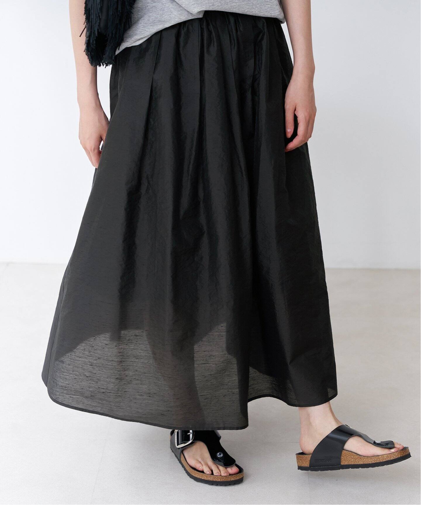 etique シアーシャンタンスカート（ロング・マキシ丈スカート）｜IENA  