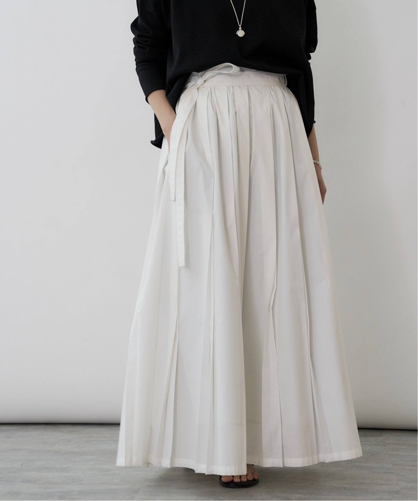 ロングWプリーツデザインスカート（ロング・マキシ丈スカート）｜IENA  
