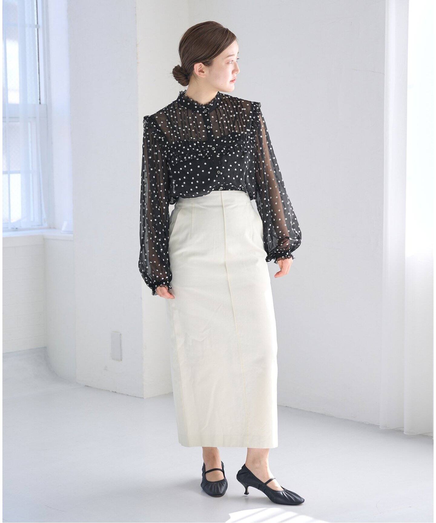 新品　イエナ　IENA Ｍi * ストレートスカート 白 38 Mi * ストレートスカート（ロング・マキシ丈スカート）｜IENA