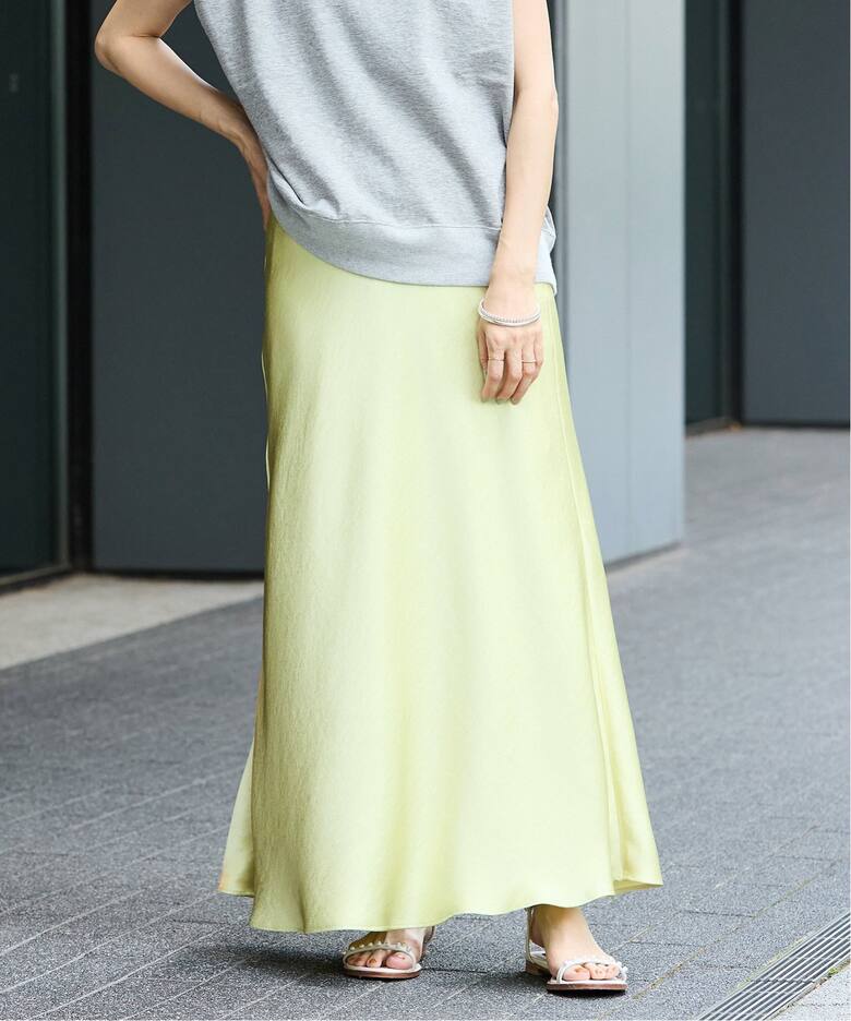 サテンバイヤススカート（ロング・マキシ丈スカート）｜IENA（イエナ  