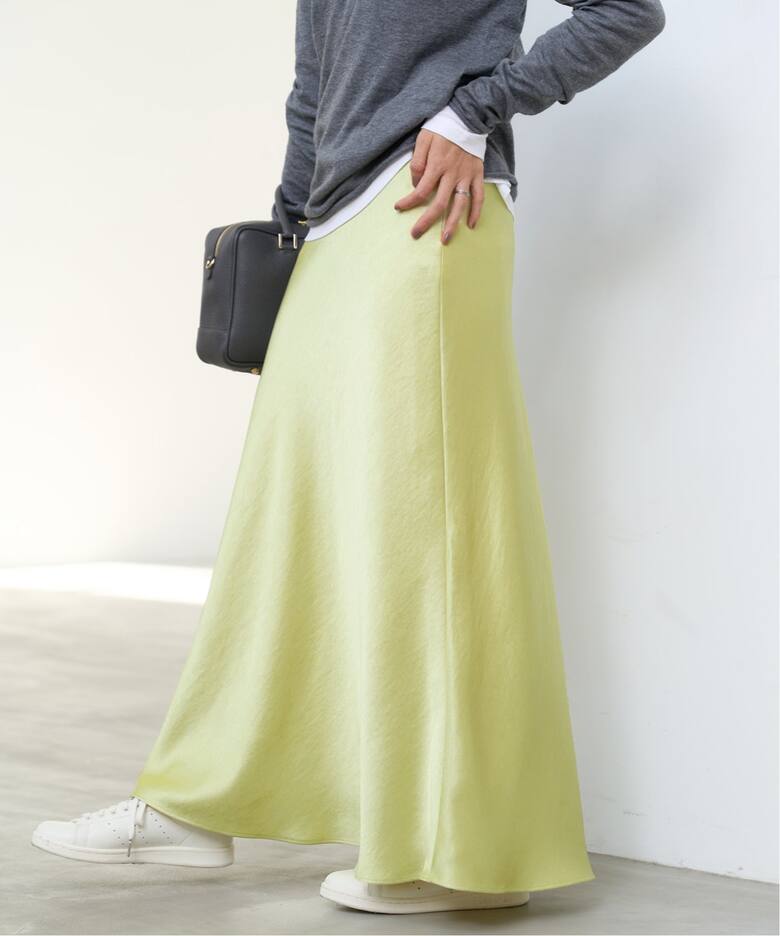 サテンバイヤススカート（ロング・マキシ丈スカート）｜IENA（イエナ  