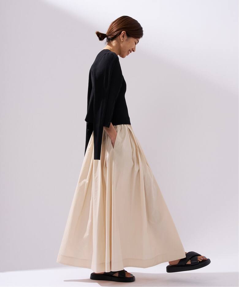 タイプライター ボリュームスカート（ロング・マキシ丈スカート  