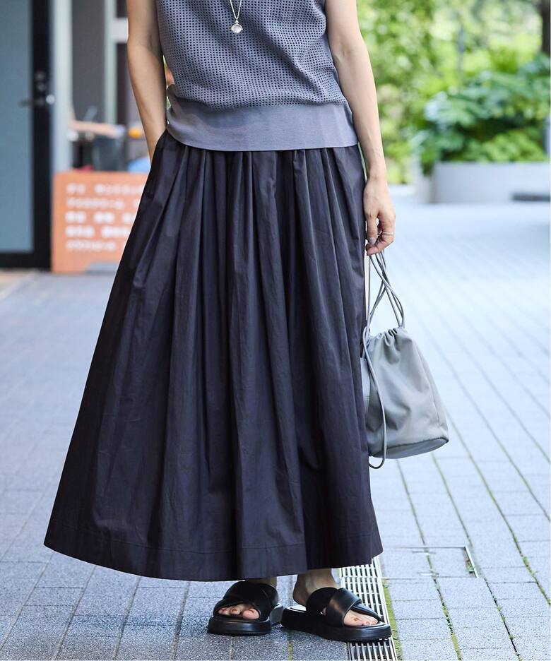 タイプライター ボリュームスカート（ロング・マキシ丈スカート  